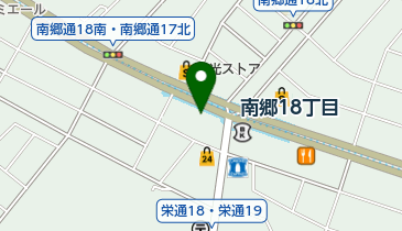 南郷18丁目駅歯科クリニックの地図画像