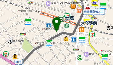 大塚おおにし歯科医院の地図画像