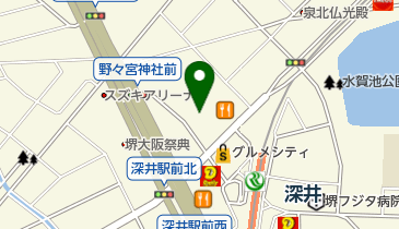 深井こどもファミリー歯科の地図画像