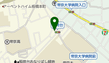帝京大学前歯科クリニックの地図画像