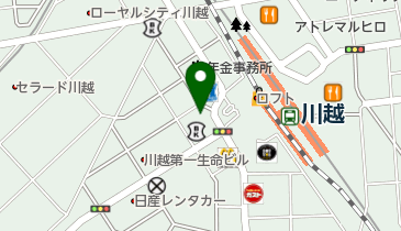 川越ホワイト歯科クリニックの地図画像