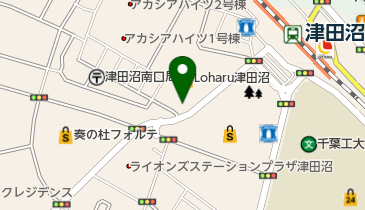 津田沼カナデル歯科の地図画像