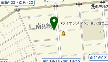 デンタルサンタさっぽろの地図画像