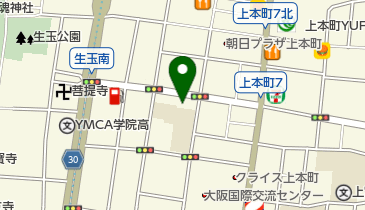 上本町プラザ歯科の地図画像