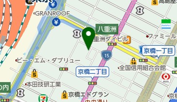 歯のクリニック東京の地図画像