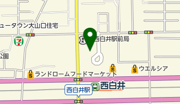 ファミリー歯科にししろいの地図画像