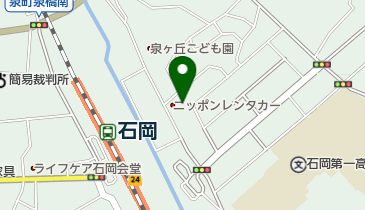 石岡矯正歯科・小児歯科の地図画像