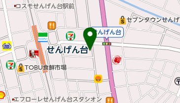 せんげん台はせがわ歯科の地図画像