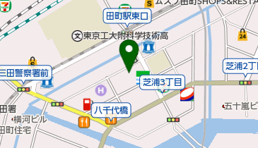 ほんだ歯科クリニック田町の地図画像
