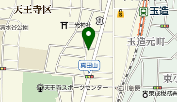 真田山歯科の地図画像