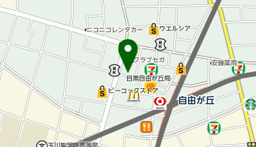 自由が丘シーズ歯科・矯正歯科の地図画像