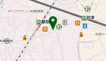 新秋津・秋津駅前まつばら歯科の地図画像
