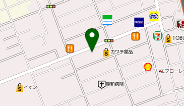 せんげん台くすのき通り歯科の地図画像