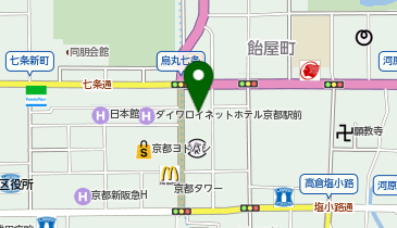 京都駅前やました矯正歯科の地図画像