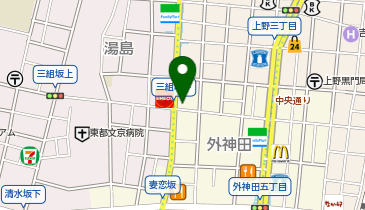 湯島駅前矯正歯科の地図画像