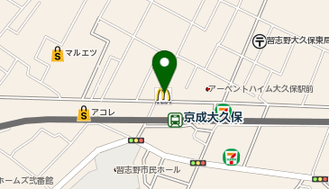京成大久保駅前歯科の地図画像