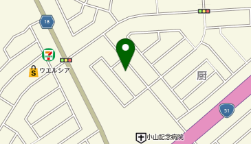 小山記念病院付属くりやデンタルクリニックの地図画像
