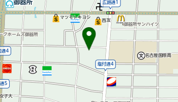 名古屋訪問在宅歯科の地図画像