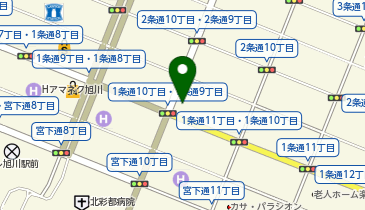 旭川スマイル歯科クリニックの地図画像