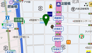 淀屋橋矯正歯科の地図画像