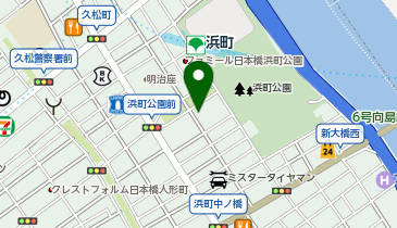 田嶋歯科 浜町クリニックの地図画像