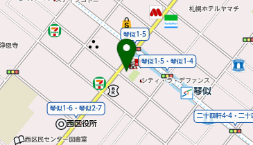 琴似くどう歯科の地図画像