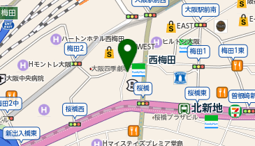 新阪急歯科診療所の地図画像