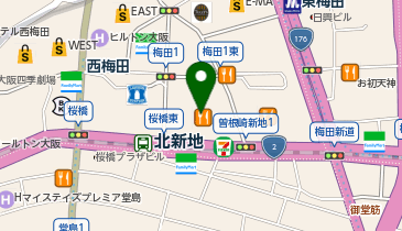 阪本歯科矯正歯科大阪駅前マルビル診療所の地図画像
