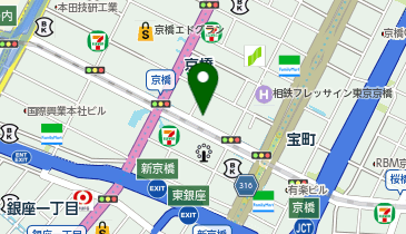 京橋Uデンタルサロンの地図画像