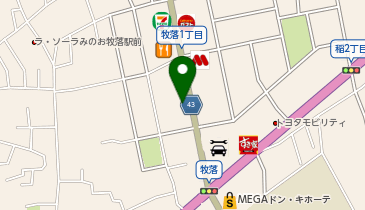 ひがしさわ歯科の地図画像