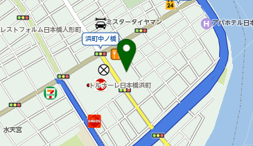 デンタルオフィス浜町の地図画像