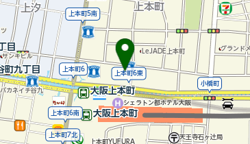 上本町NEWYOU歯科・矯正歯科の地図画像