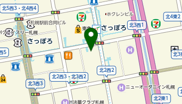 札幌駅前田歯科クリニックの地図画像