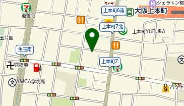 はいしゃさん 大阪上本町の地図画像