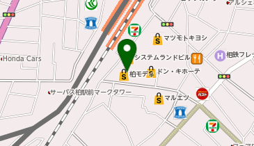 柏モディゼロデンタルクリニックの地図画像