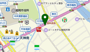 天神AN矯正歯科の地図画像