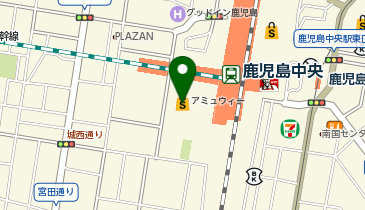 ワハハ鹿児島中央駅歯科マウスピース矯正の地図画像