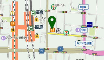 ふくしま矯正歯科クリニックの地図画像