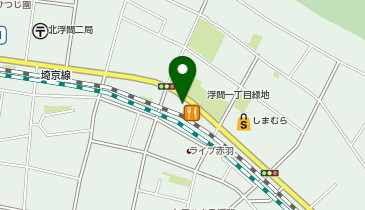 カレイドデンタルクリニック浮間の地図画像