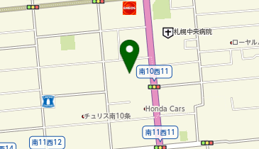 いしやま通10条歯科クリニックの地図画像