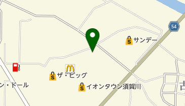 マクドナルド イオンタウン須賀川店の地図画像