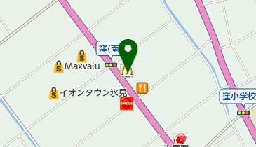 マクドナルド 160氷見店の地図画像