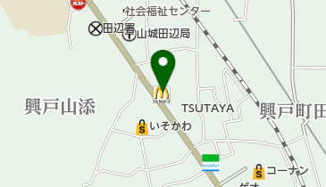 マクドナルド 山城田辺店の地図画像