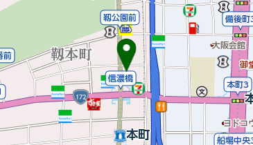 マクドナルド 靱本町店の地図画像