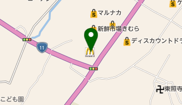 マクドナルド 大内白鳥バイパス店の地図画像