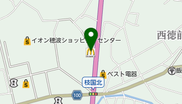 マクドナルド 穂波パークシティ店の地図画像