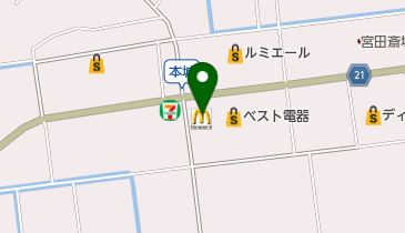 マクドナルド 宮若店の地図画像