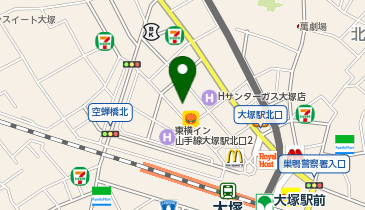 東横INN大塚駅北口 1の地図画像