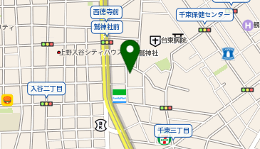 宿家 千束町の地図画像