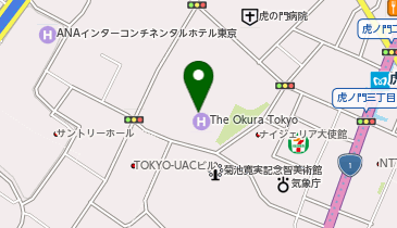 THE OKURA TOKYO (オークラ東京)の地図画像
